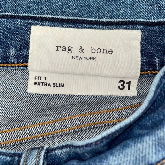 Rag  & bone fit 1 extra slim Jean W31/L33 - Picture 7 of 14